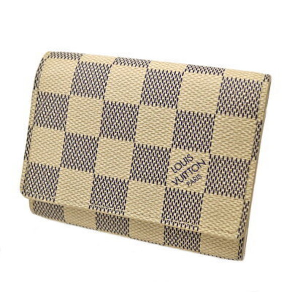 Louis Vuitton Damier Azur White card case - Picture 1 of 6